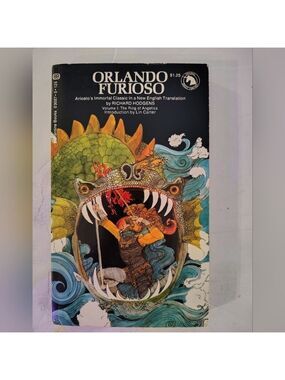 ORLANDO FURIOSO by Richard Hodgens (1973) Ballantine Adult Fantasy 1st Edition